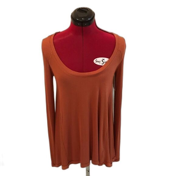 Free People Tunic Top Women's Size XS Sienna Long Sleeve Lightweight Ribbed NWT - Picture 1 of 9